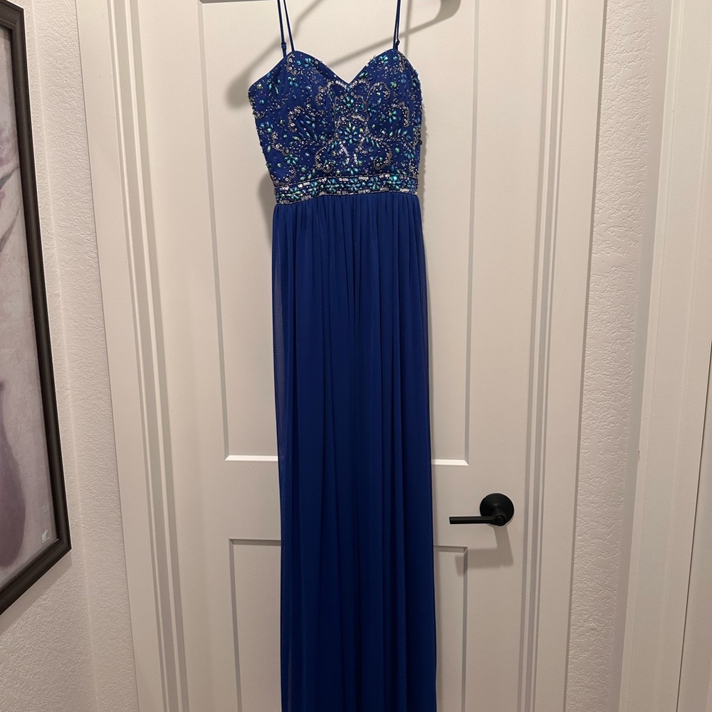 Elegant Blue Prom Dress